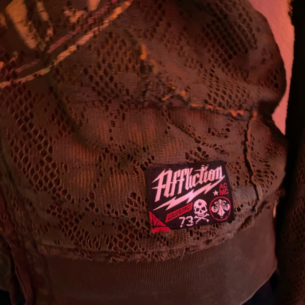 Affliction reversible zip-up - Picture 6 of 8